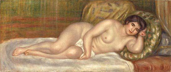 Pierre-Auguste Renoir Woman on a Couch oil painting image
